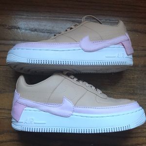Nike Air Force One Jester Bio Beige/Pink sz 7.5